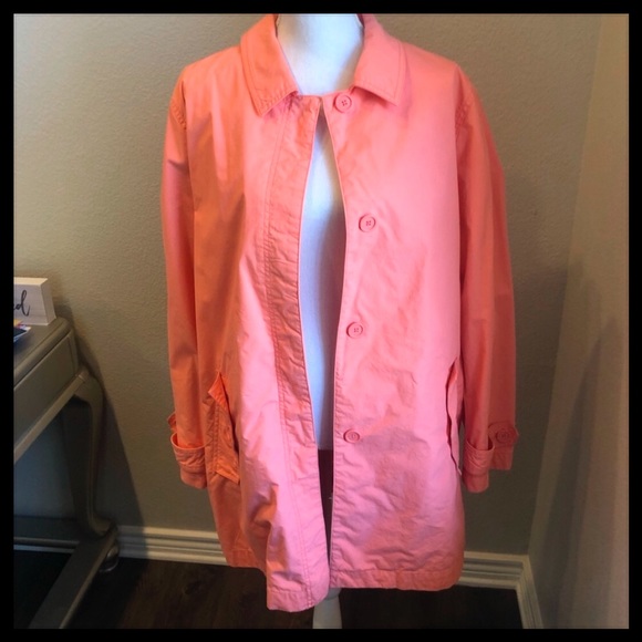 GAP Jackets & Blazers - 🔥 3 FOR $25 SALE 🔥 GAP Coral | Peach Trench Coat XL